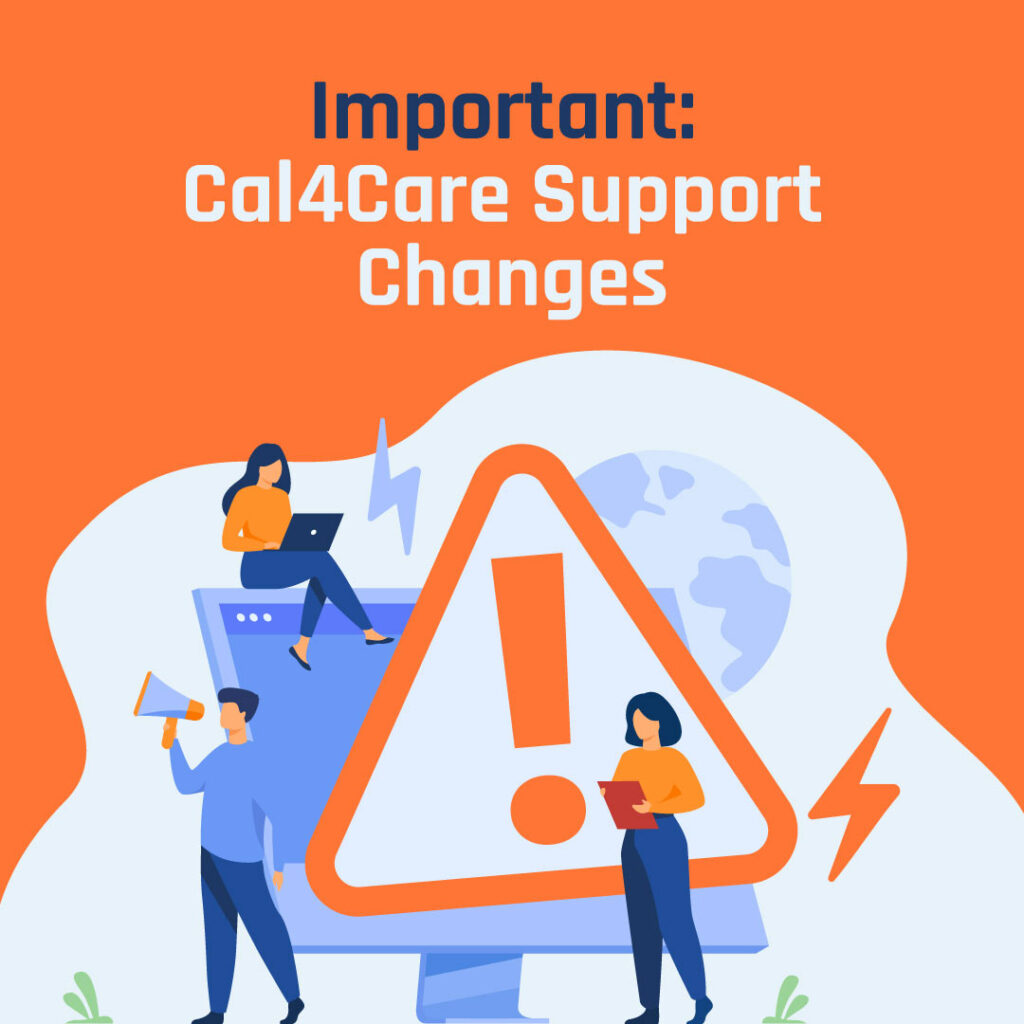 Cal4Careサポートの変更